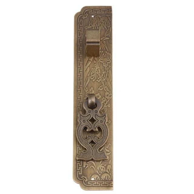 2x Furniture Brass 15x3CM Bronze Cabinet Door Face Plate Han - 图0