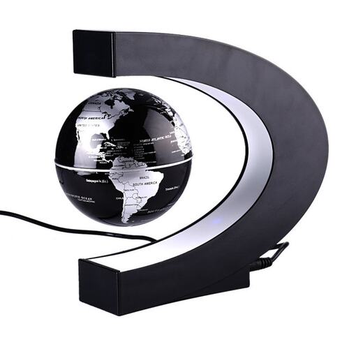 Novelty C Shape LED World Map Floating Globe Magnetic Levita - 图2
