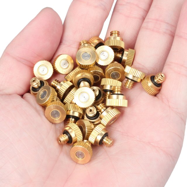 20pcs 0.3mm Brass Misting Nozzles Water Mister Sprinkle Cool - 图0