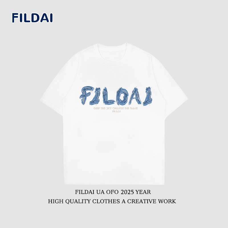 斐勒满天星联名款潮牌260G重磅纯棉ins短袖宽松T恤男女情侣款