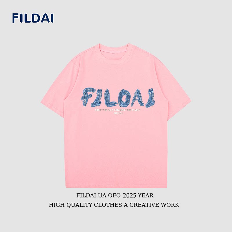 斐勒满天星联名款潮牌260G重磅纯棉ins短袖宽松T恤男女情侣款