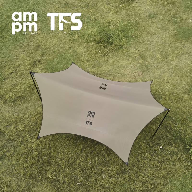新品ampm X自由之魂TFS联名蝶形天幕防水轻量化便携户外露营装备-图1