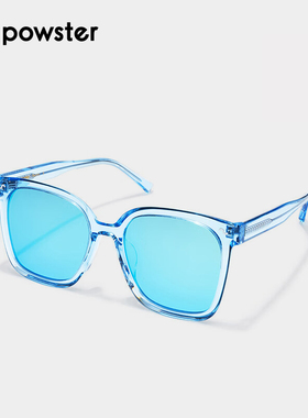 powster墨镜女偏光变色运动
