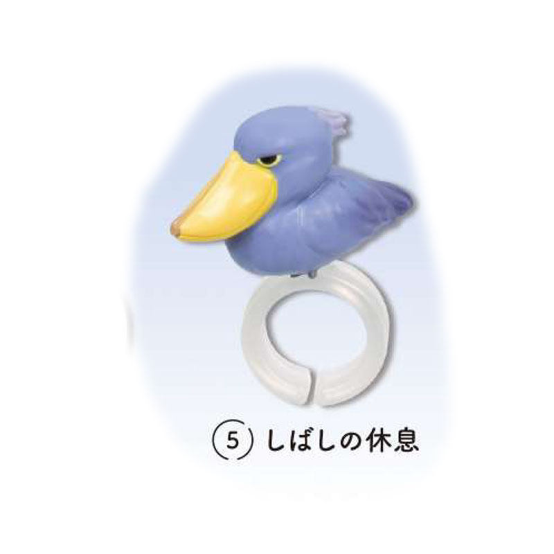 Spot Japanese Epoch Fingertip Hornbill Cute Ring Bird Model Toucan Toy Gacha