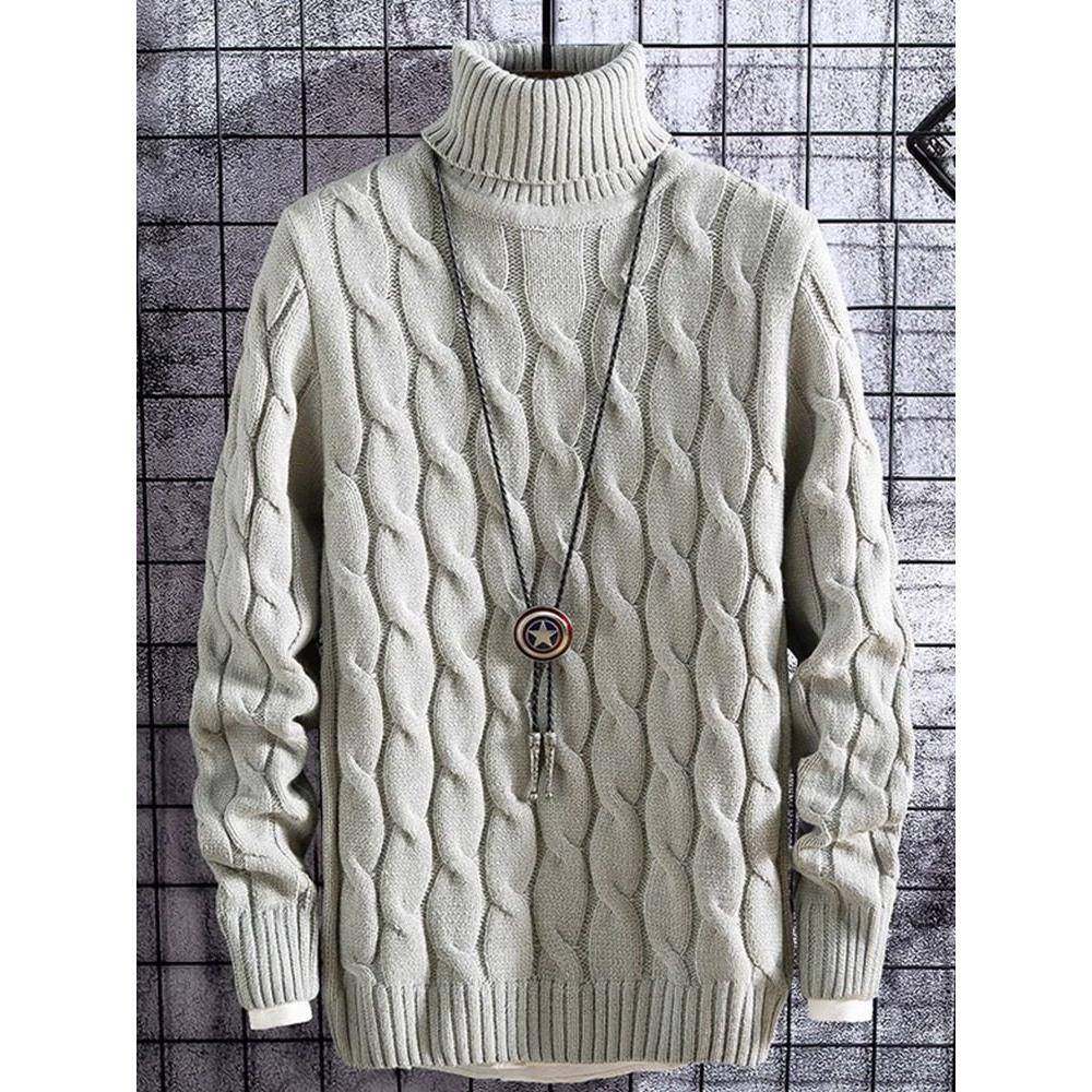 时尚品牌2025秋冬新款针织衫男高领保暖加厚宽松羊绒针织衫韩式针,淘宝优惠券,粉丝福利购,淘宝优惠卷