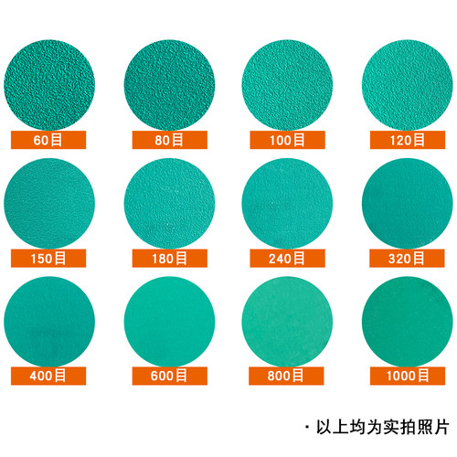奇利锐干磨砂纸150mm植绒砂纸片圆形汽车漆面抛光6寸17孔打磨砂纸 - 图2