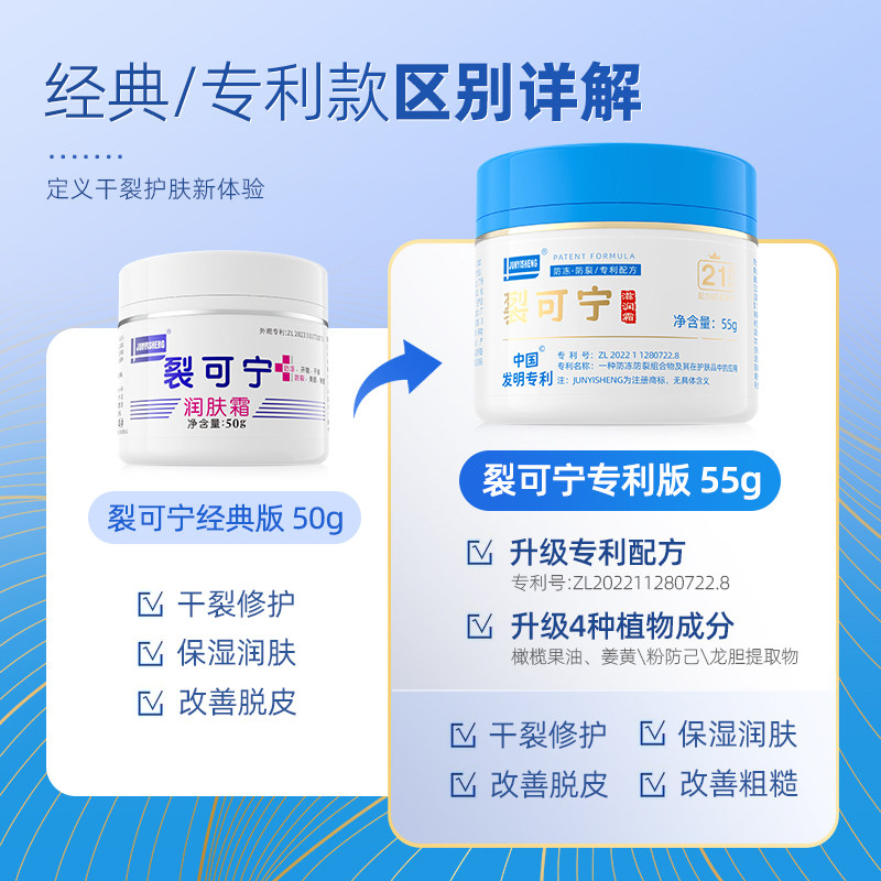 军医生裂可宁护手霜正品防干裂膏足脚后跟秋冬滋润补水官方旗舰店