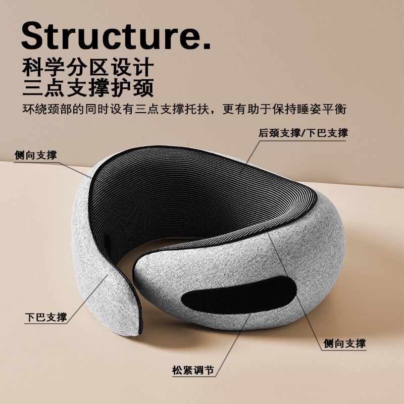 LACASA记忆棉u型枕旅行护颈枕飞机睡觉枕头脖枕颈椎脖子靠枕u形枕,淘宝优惠券,粉丝福利购,淘宝优惠卷