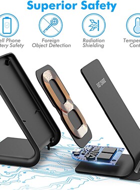 FDGAO Qi Wireless Charger Stand for iPhone 12 11 Pro XS MAX