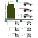 Автомобильная боковая крыша крыши Tep Tep палатка для автомобильной палатки для отдыха c