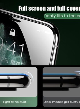 9D full cover tempered glass on The For iPhone X XS MAX XR