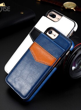 KISSCASE Vertical Flip Card Holder Leather Case For iPhone
