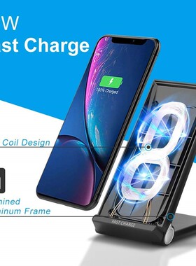 FDGAO 15W Qi Wireless Charger For Samsung S20 S10 S9 Note 2