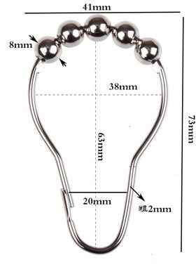 Curtain Poles Shower Rod Hook Hanger Sliver Color Plastic Ri