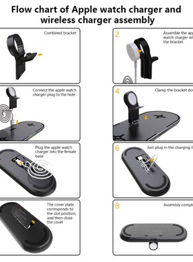 3 In1 Wireless Charger For Iphone 12 11 Pro X XS Max XR For