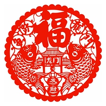 Gaokao window Flower 2024 new fish Leap gantry glass door window static sticker in the gaokao Refueling Inspirational Cut Paper Sticker