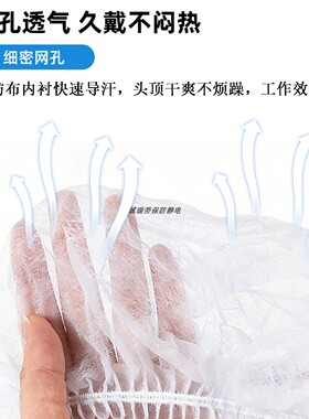 工地一次性帽子内衬透气吸汗