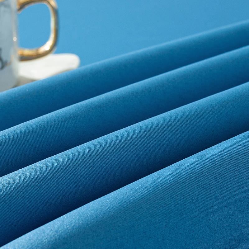 高品质纯色会议桌布布艺办公高档餐厅酒店台布定制长方形展会桌布 - 图1