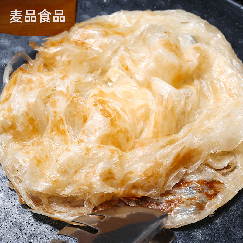 手抓饼商用100片包邮120克早餐专用煎饼原味葱香面饼皮品牌批 发 - 图0