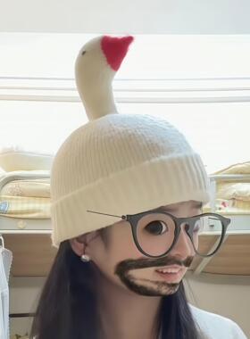 可摇摆大鹅帽子抽象恶搞