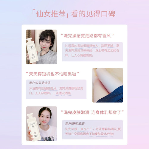 COCO沐浴露女持久留香沐浴乳正品官方品牌旗舰店香水洗发水沐浴液-图2
