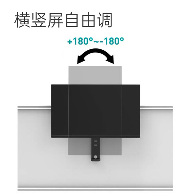 Workstation computer screen partition wall-mounted monitor bracket