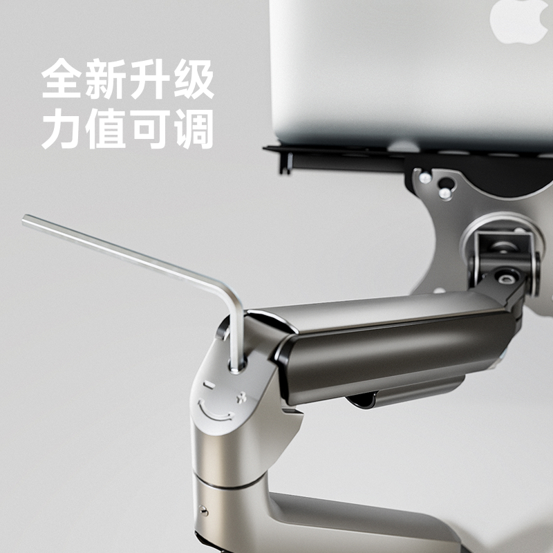 Brateck北弧显示器支架双屏电脑机械臂桌面伸缩旋转增高底座E350 - 图2