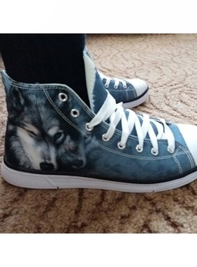 Custom Images Men's Women Vulcanize Shoes Classic Superstar