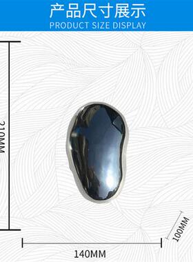 现货树脂电镀银色石头水滴造型家居样板房壁饰摆设现代桌面装饰品