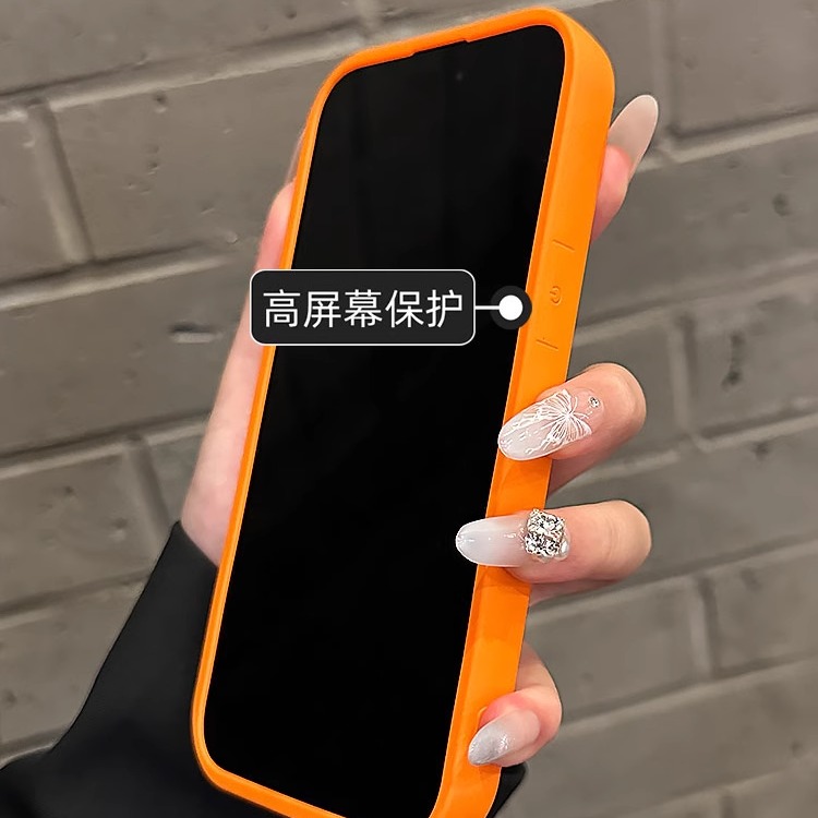 新款17软糯硅胶网红16pro适用ip苹果13promax手机壳iphone14简约高级感12pm全包防摔11防尘Xs保护套xr橡胶15p - 图3