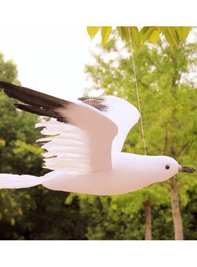 动物模型仿真海鸥羽毛小鸟园艺森系摄影道具场景会场商场布置装饰