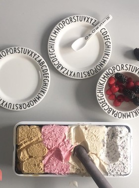 DesignLetters极简字母儿童餐碗