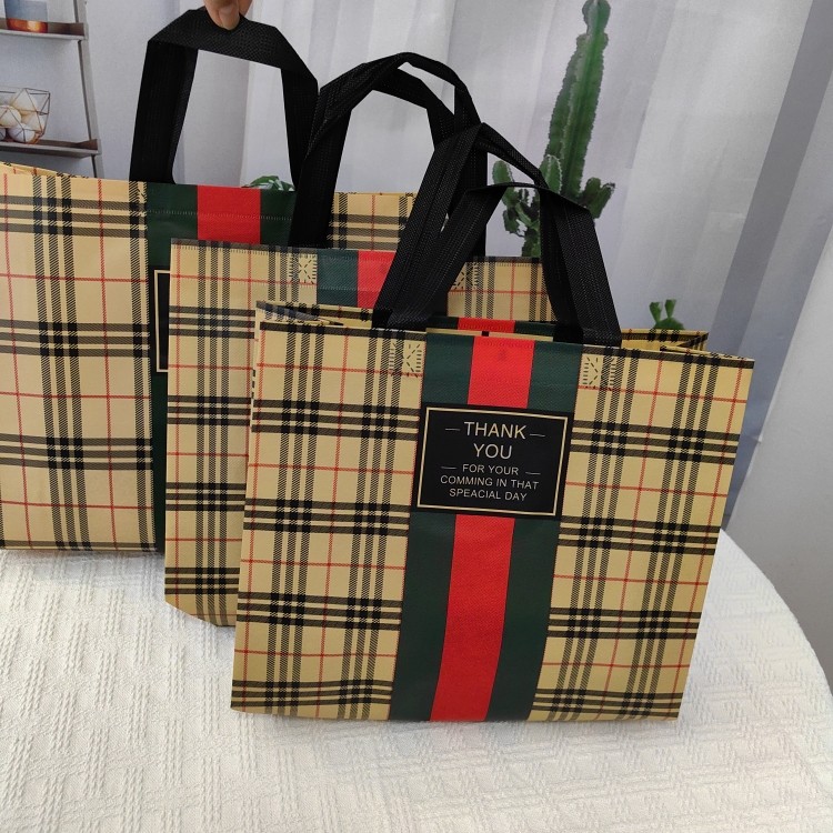 新款覆膜无纺布男女童装服装店手提袋子礼品塑料袋子批发定制logo,淘宝优惠券,粉丝福利购,淘宝优惠卷