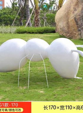 户外彩绘蚂蚁玻璃钢雕塑公园林庭院游乐场幼儿园草坪景观落地摆件