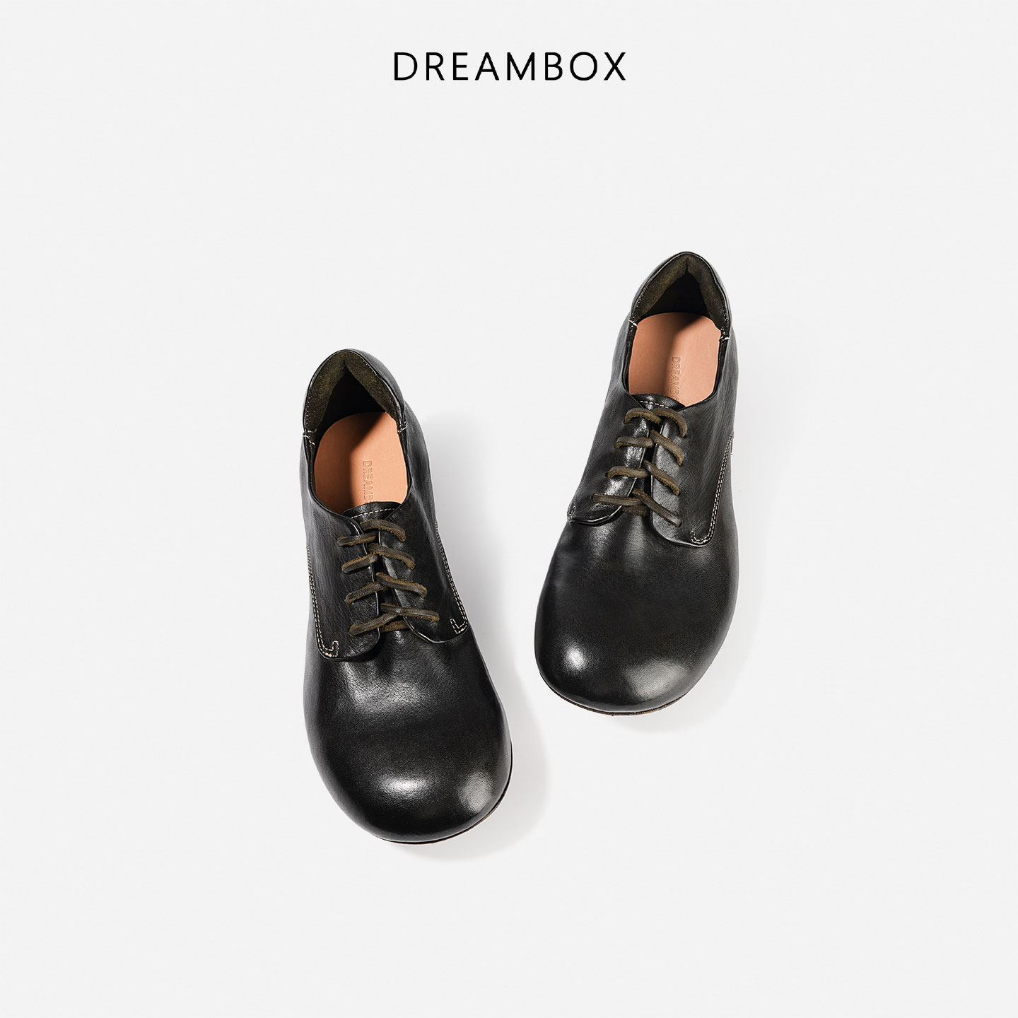 dreambox钧博高档轻奢水洗马皮小皮鞋秋冬新款女鞋英伦复古德比鞋,淘宝优惠券,粉丝福利购,淘宝优惠卷