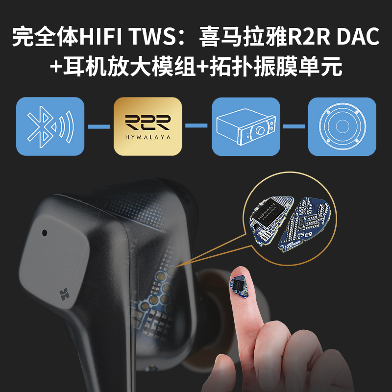 【国补立减15%】HIFIMAN海菲曼大天鹅真无线蓝牙耳机降噪豆入耳式