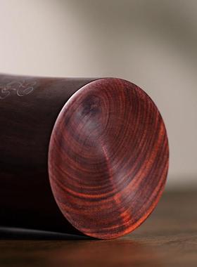 张小凤笔筒摆件手工实木桌面创意办公室轻奢领导老师高级礼物收纳