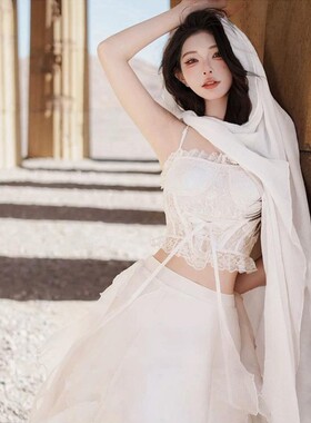 废土风新疆甘肃沙漠海边旅游拍照棉麻纱巾围巾女丝巾防晒头巾披肩