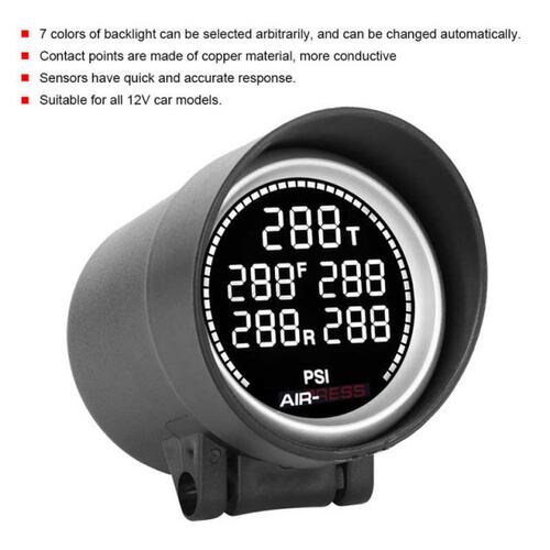 oto aksesuar auto accessorie 2in Car Air Pressure Gauge Pneu - 图0