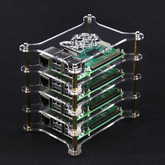 1-5 Layer Raspberry Pi 4 Model B Acrylic Case Clear Transpar - 图2