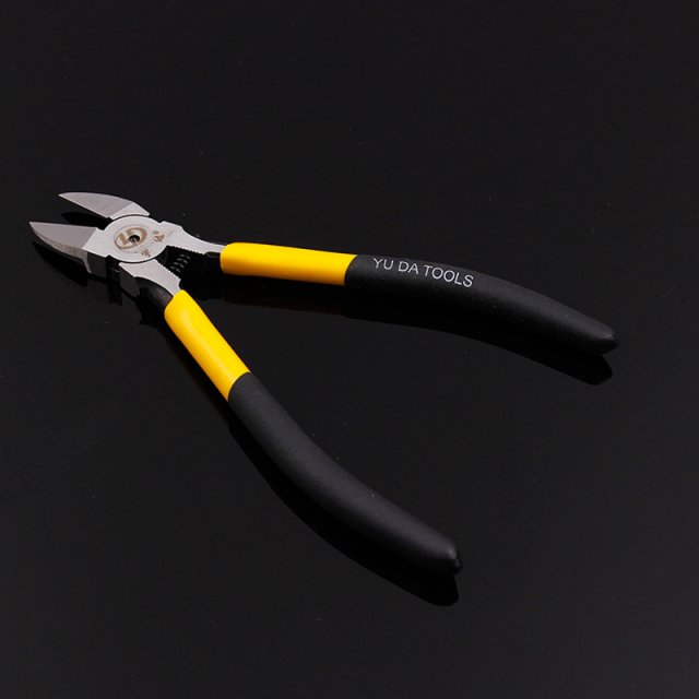 1 Pc Yellow Wire Stripper Plier Diagonal Cutting Pliers - 图0