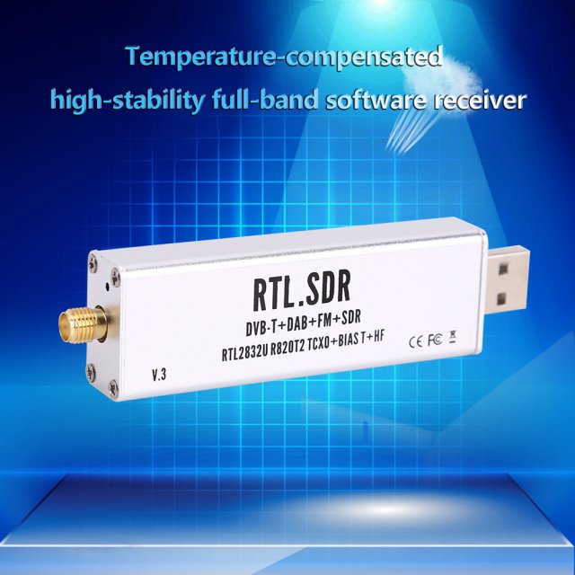 For RTL-SDR Blog RTL SDR V3 R820T2 RTL2832U 1PPM TCXO SMA RT - 图1