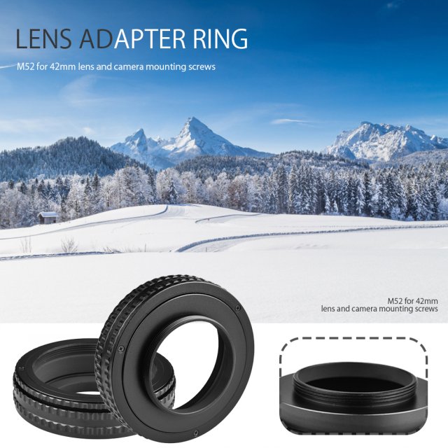 M52 to M42 Lens Helicoid Adapter 17-31mm Adjustable Focusing-图3