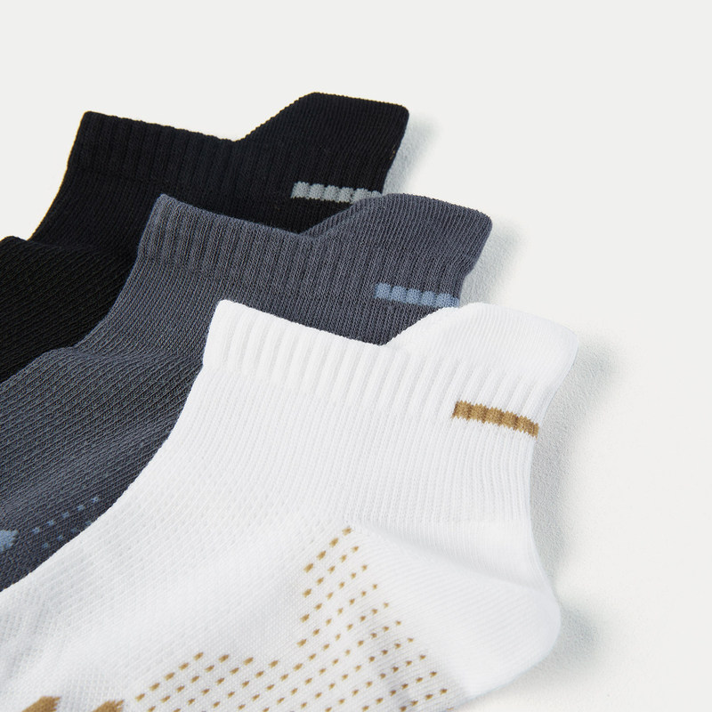 HLA/海澜之家三双装折耳根款船袜男25新舒适透气柔软精梳棉袜子男,淘宝优惠券,粉丝福利购,淘宝优惠卷