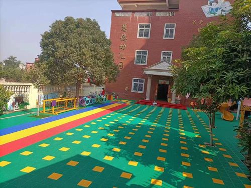 悬浮地垫幼儿园室外悬浮式拼装地板操场轮滑塑料篮球场悬浮地板
