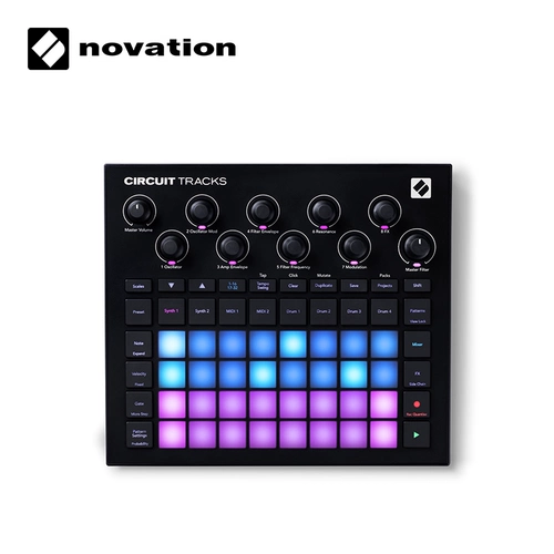 Novation Novison Circuit отслеживает музыкальную музыку Рабочая станция электронная синтерия Midi клавиатура