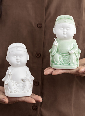 陶瓷金榜题名文昌帝君书桌摆件文曲星君书房家居饰品生日伴手礼物