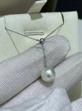 热卖Y字链~超级显气质️两种可选8-9mm天然珍珠海水淡水k金纯银