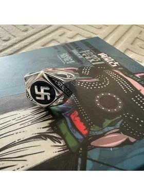 蒙古元素万字戒指民族风