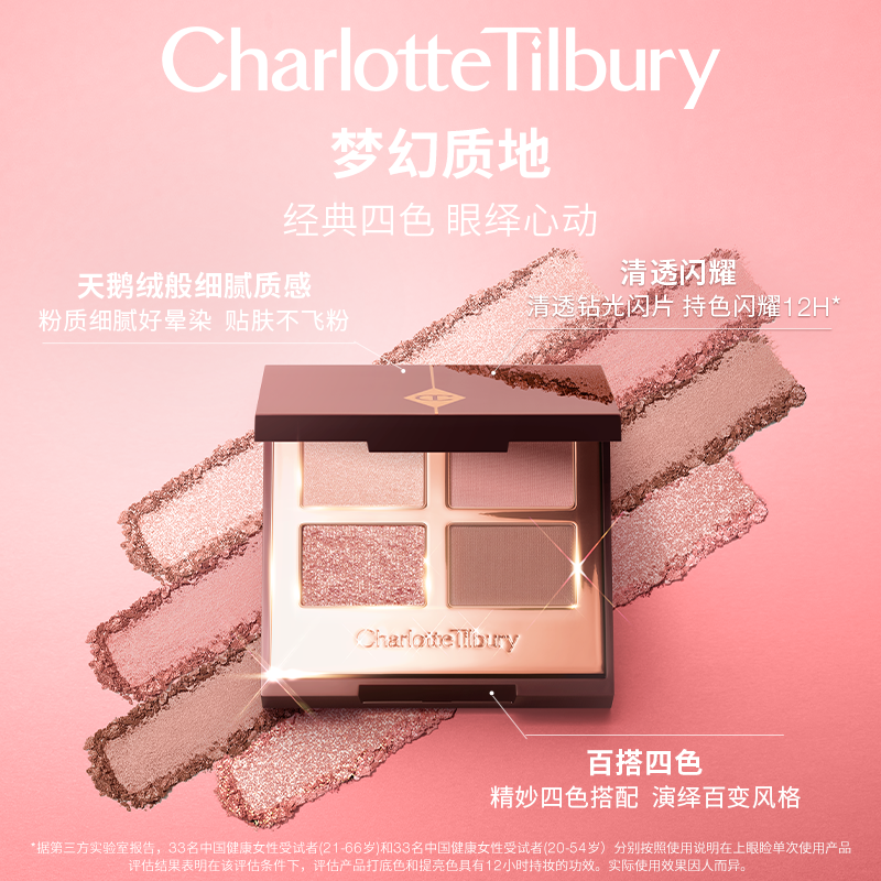 【交个朋友】CT眼影盘四色眼影盘粉棕亮片修容彩妆,淘宝优惠券,粉丝福利购,淘宝优惠卷